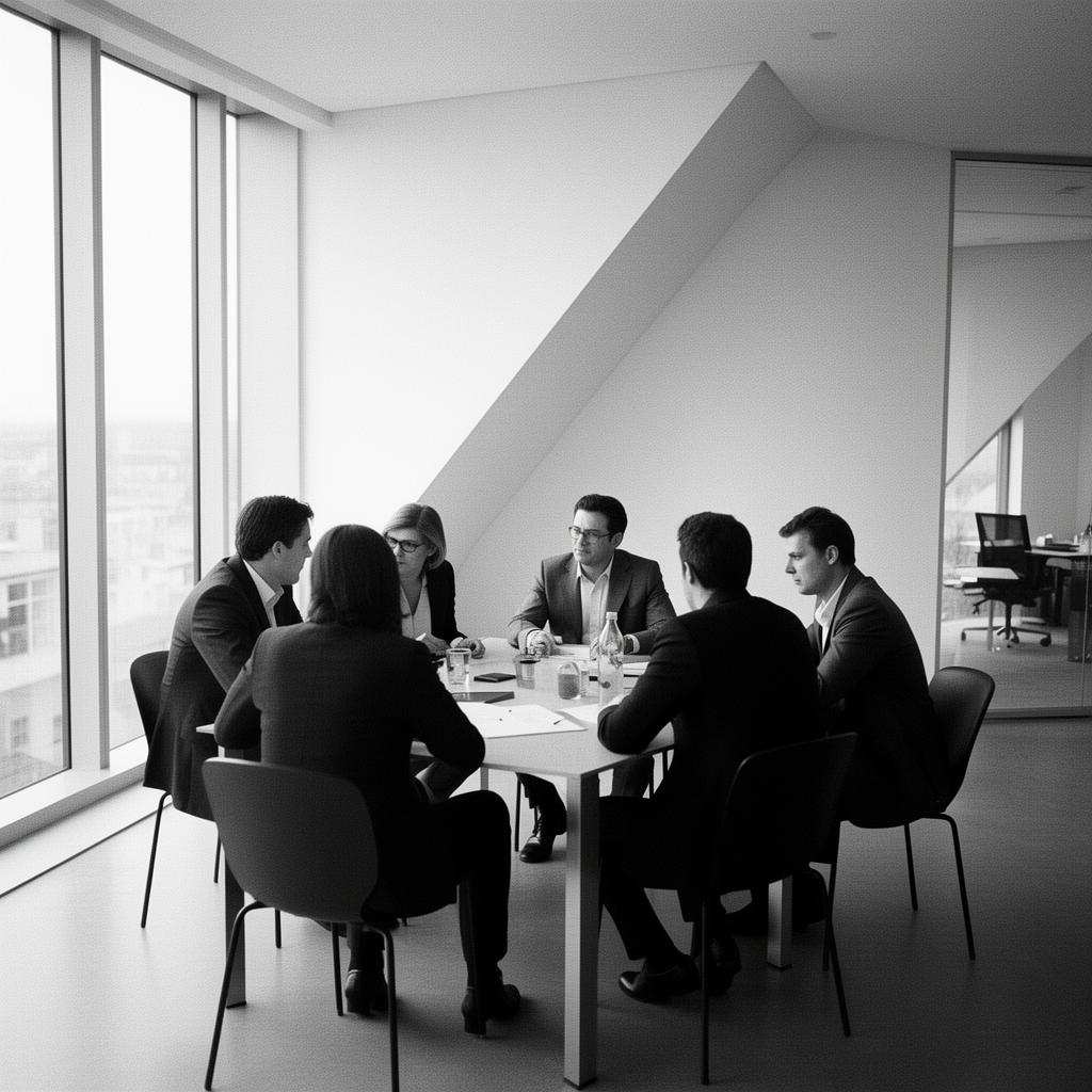 EMIRAT team in a strategy meeting